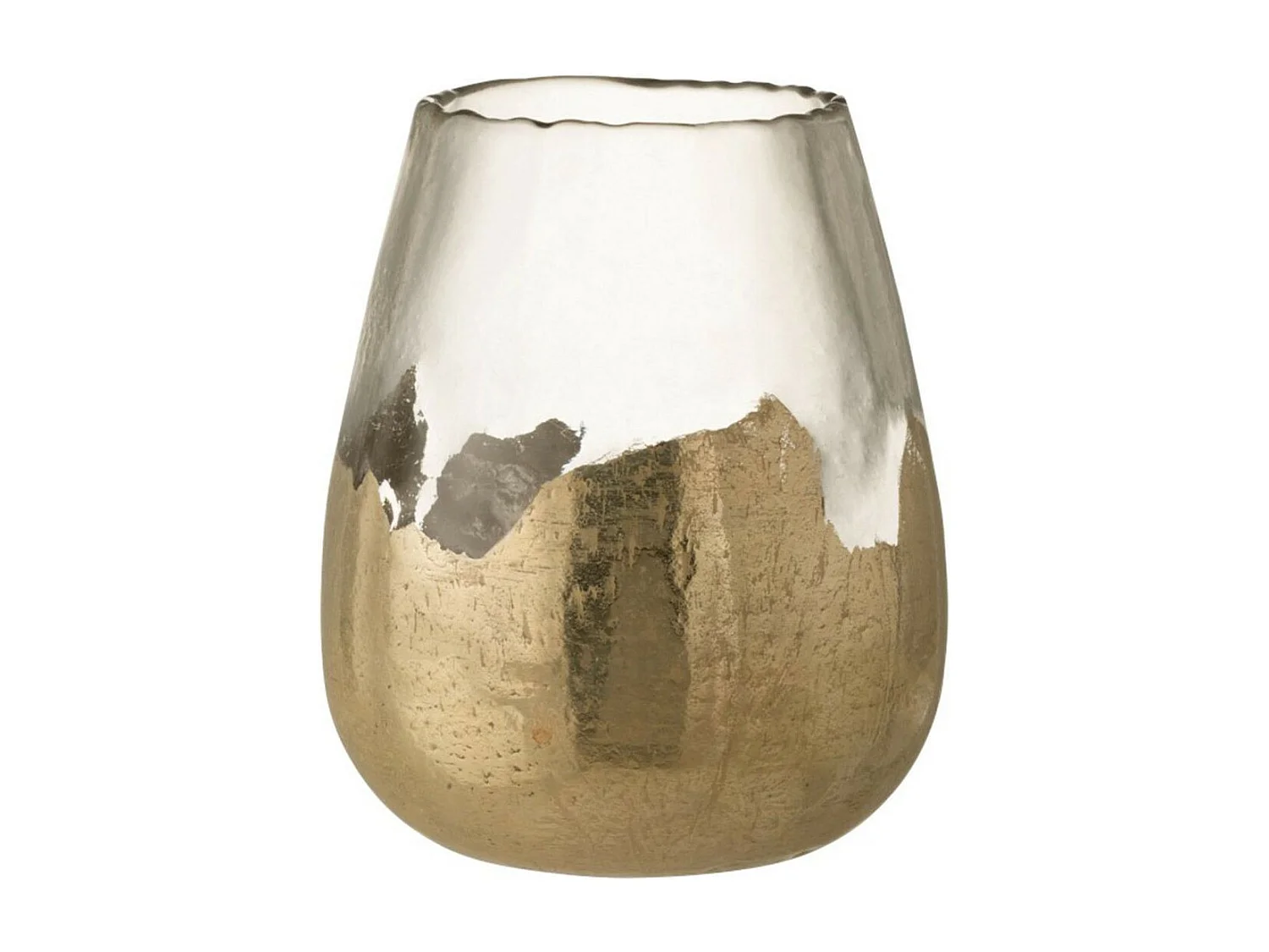 Photophore Rond en Verre "Zoé" 31cm Transparent