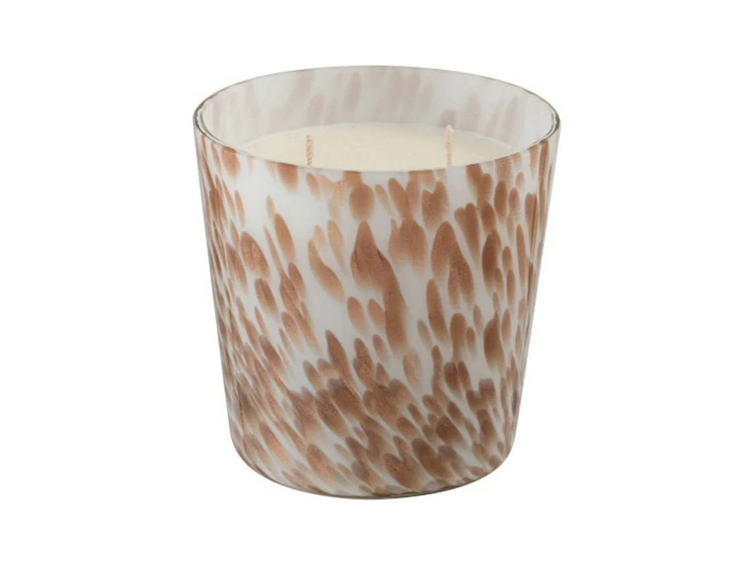 Bougie Parfumée "Neon Night" 12cm Blanc & Or