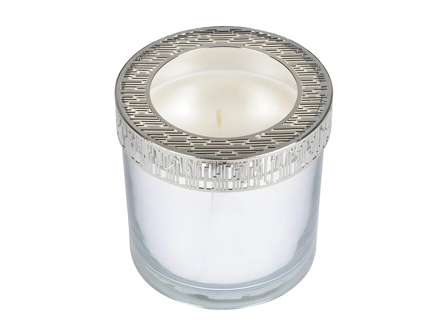 Bougie Verrine Parfumée "Élégant" 10cm Argent