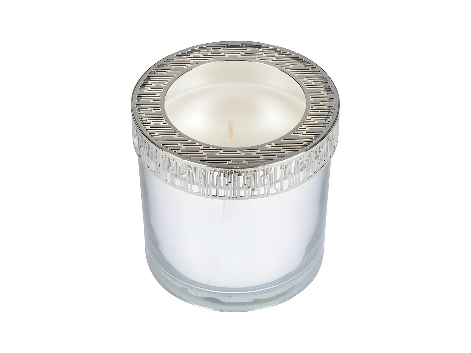 Bougie Verrine Parfumée "Élégant" 10cm Argent