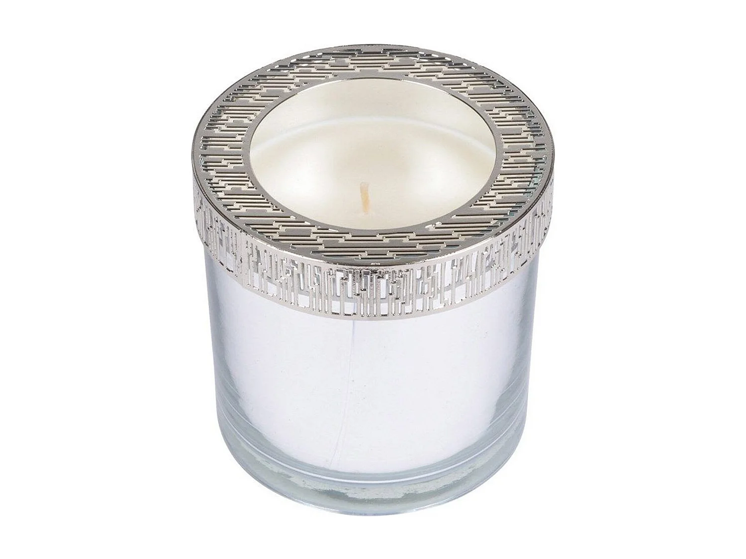 Bougie Verrine Parfumée "Élégant" 10cm Argent