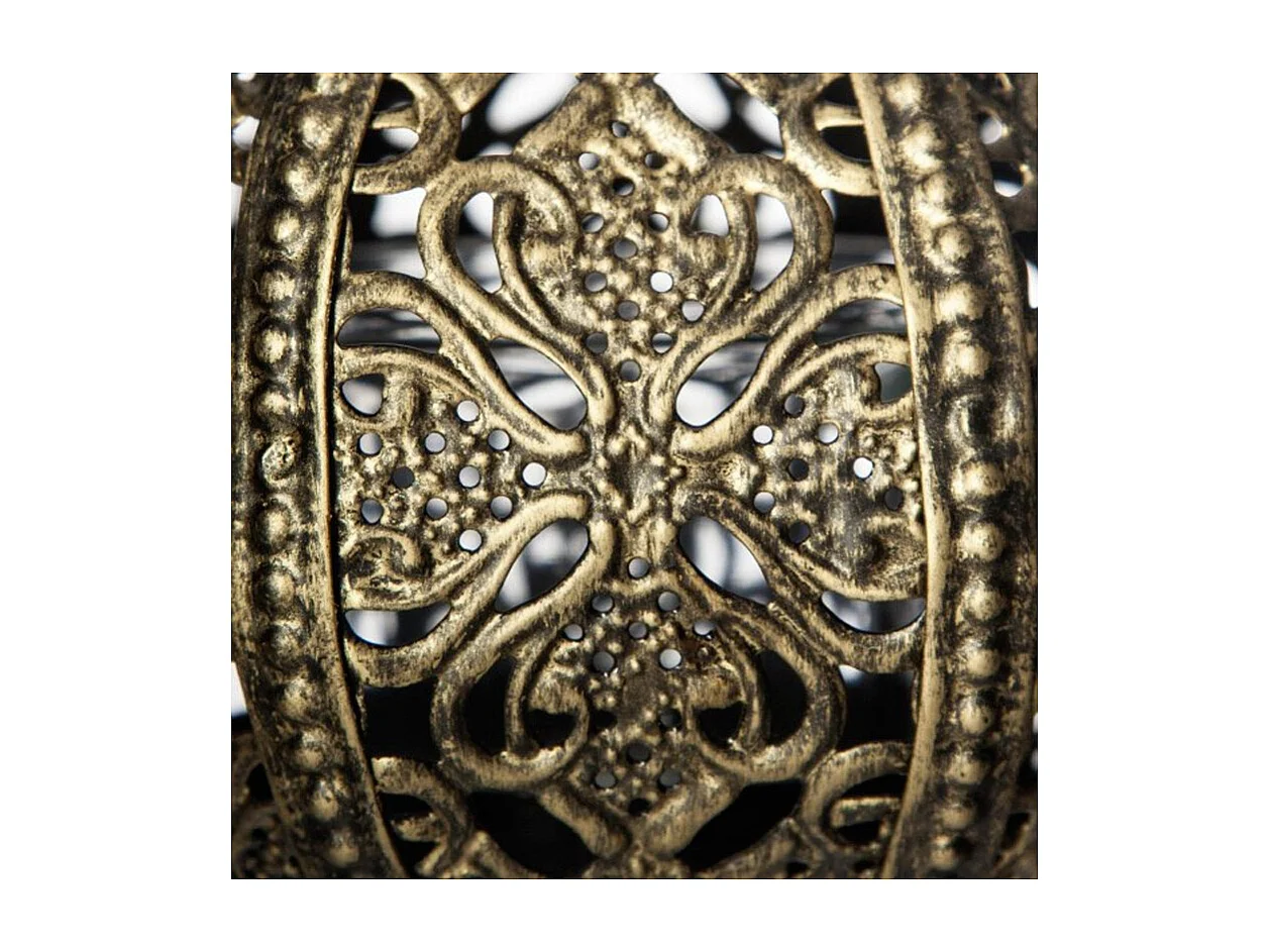 Photophore Ajouré en Métal "Opra" 11cm Or