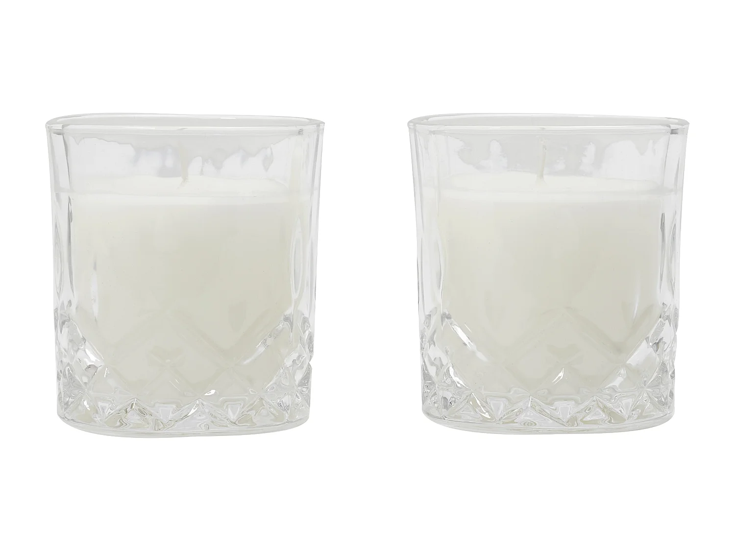 Coffret 2 Bougies Parfumees Verre A Whisky Marron, Noir