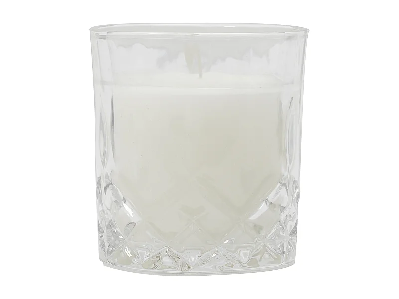 Coffret 2 Bougies Parfumees Verre A Whisky Marron, Noir