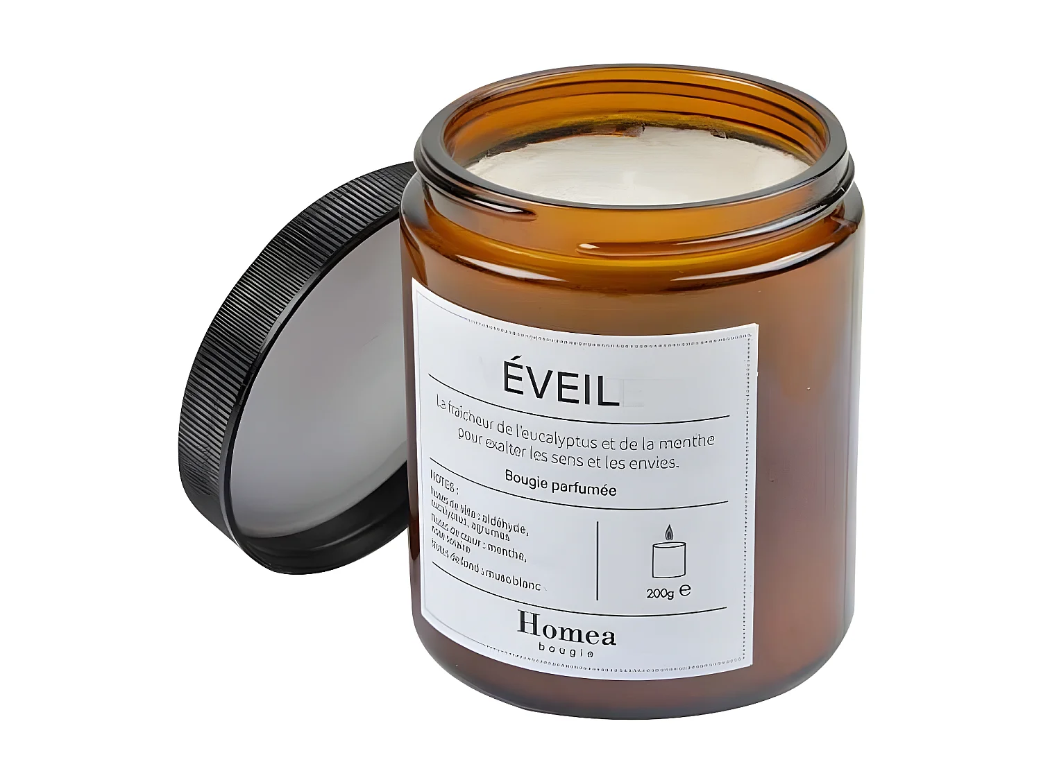 Bougie Verrine Parfumée "Apothicaire" 200g Éveil