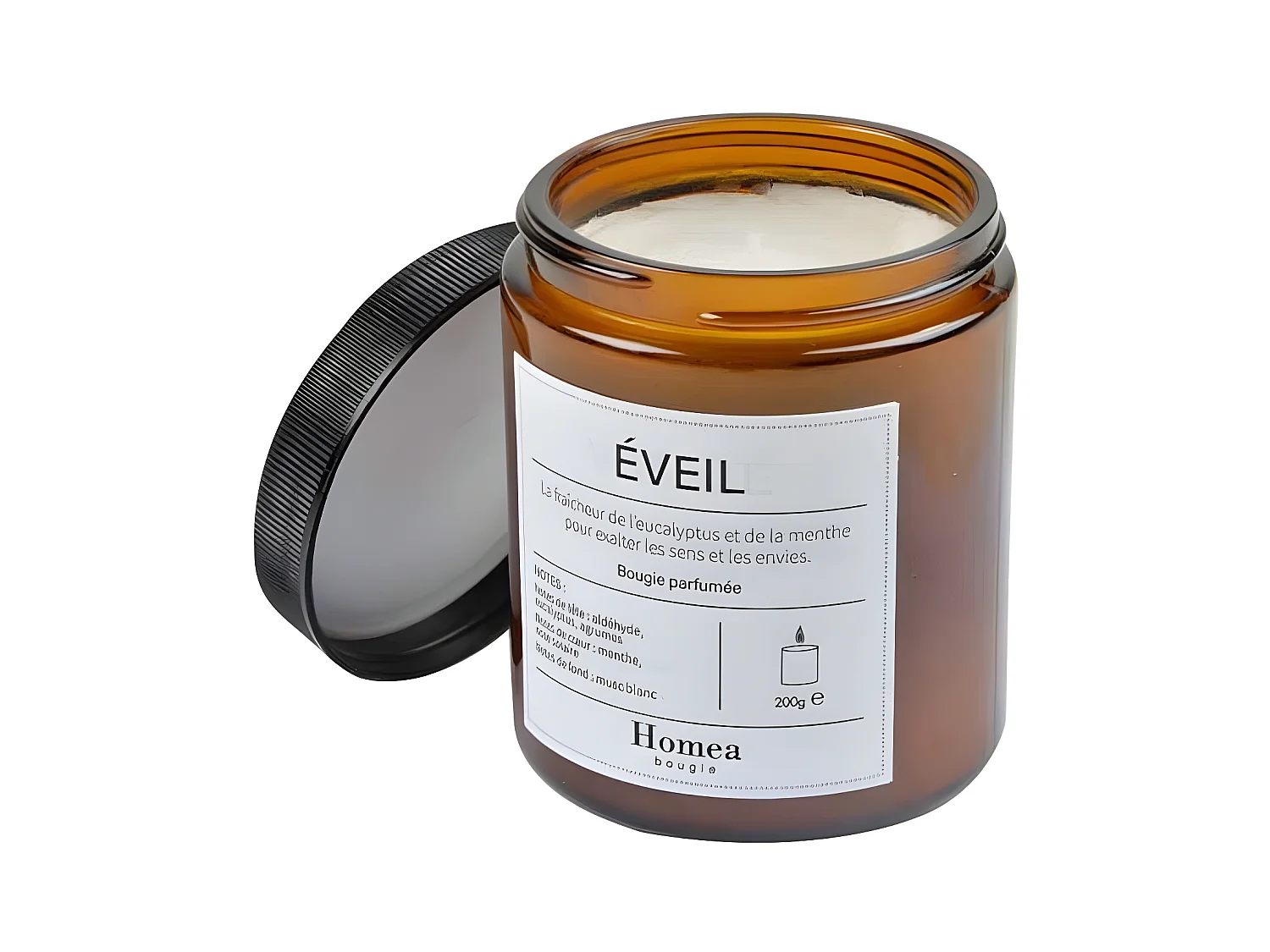 Bougie Verrine Parfumée "Apothicaire" 200g Éveil