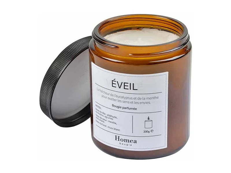 Bougie Verrine Parfumée "Apothicaire" 200g Éveil