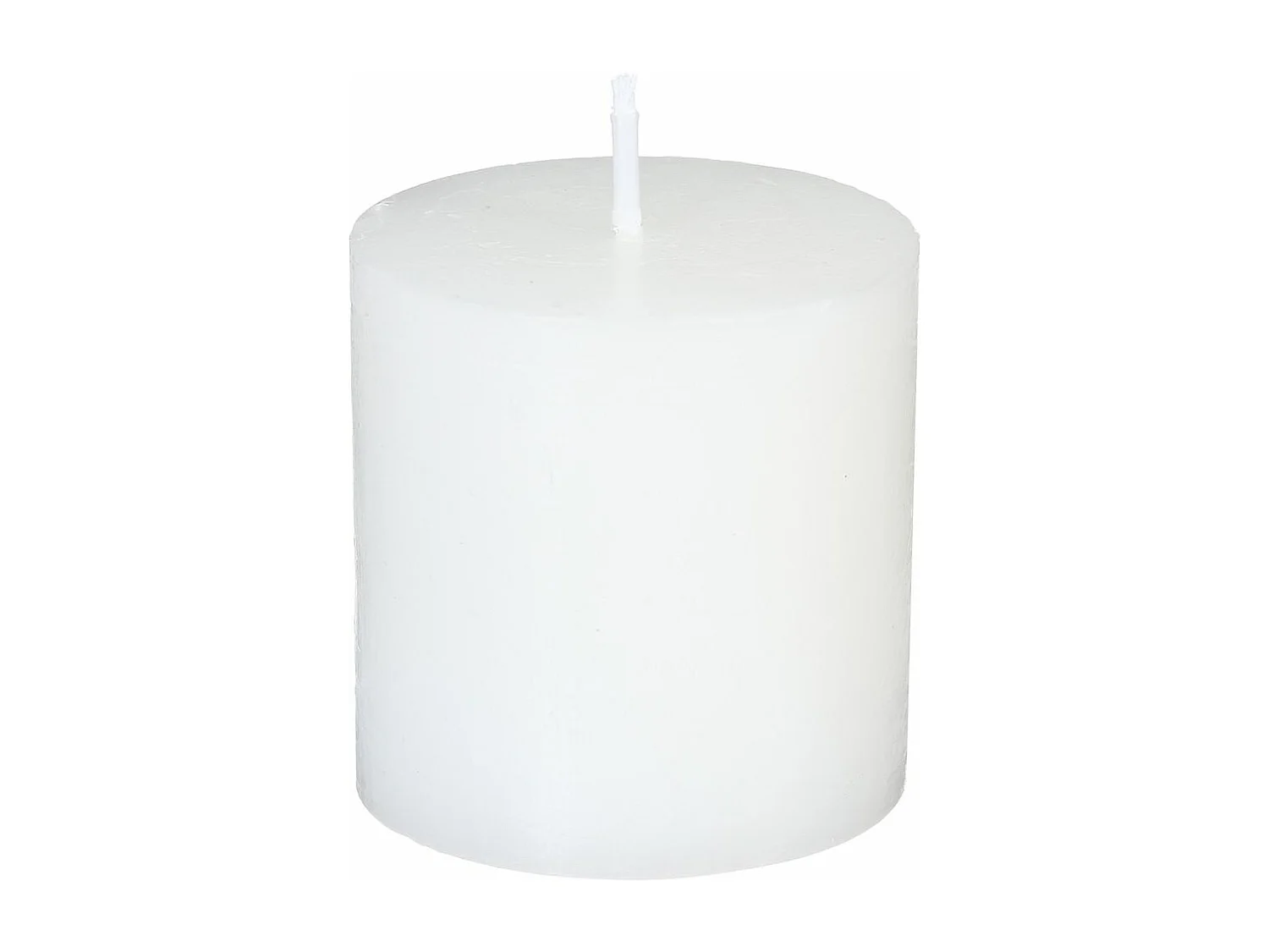 Lot de 4 Bougies Votives "Rustic" 4,5cm Blanc