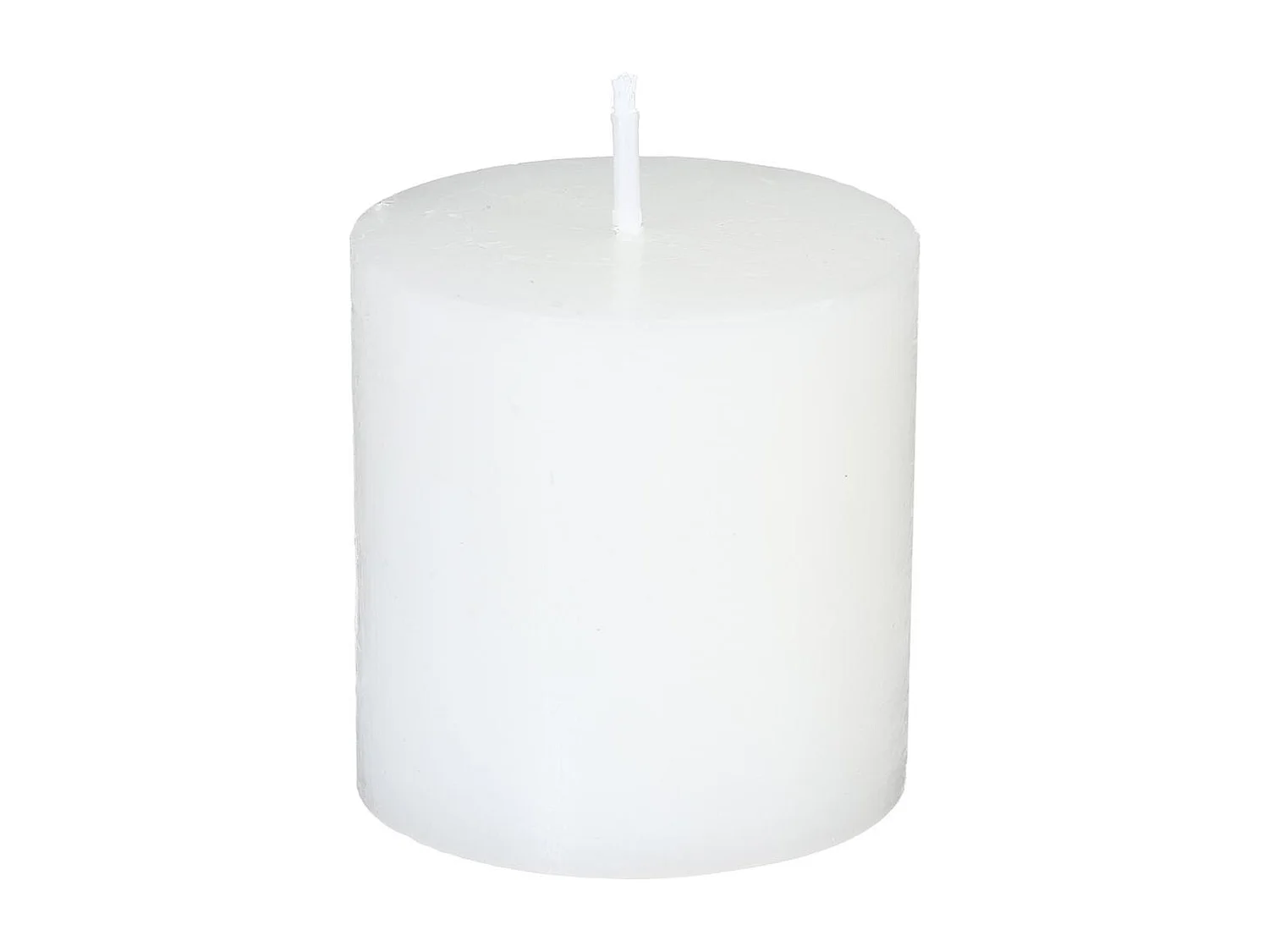 Lot de 4 Bougies Votives "Rustic" 4,5cm Blanc