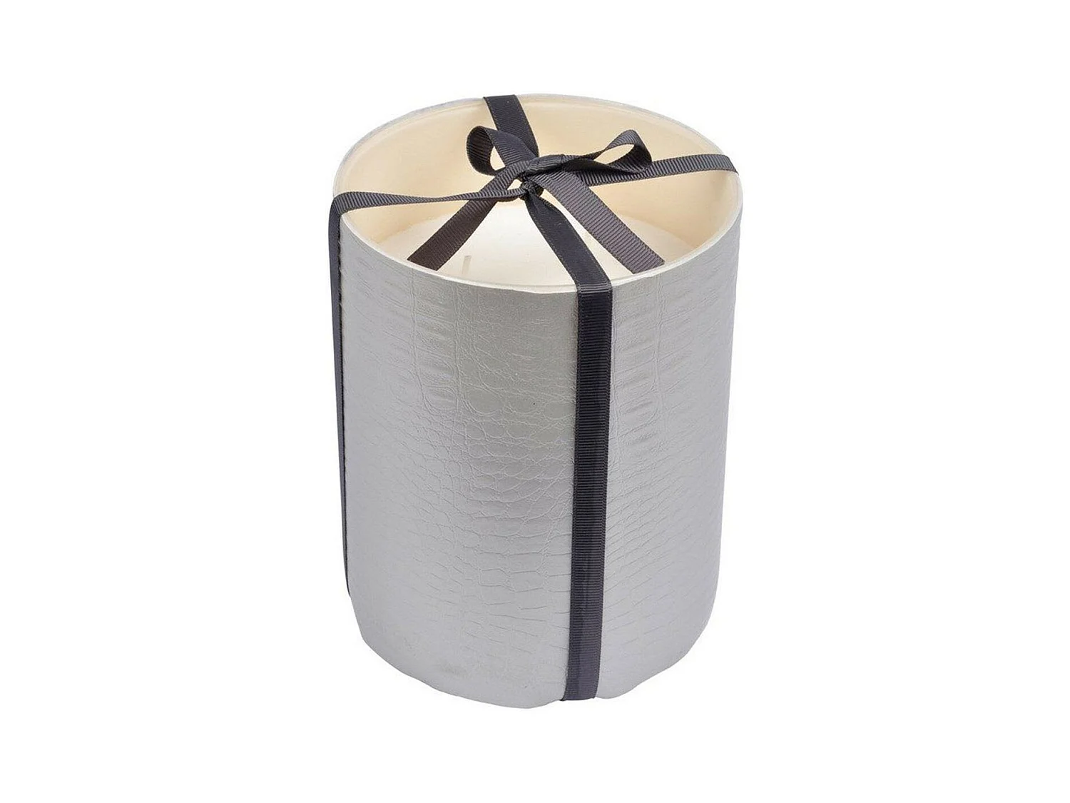 Bougie Verrine Déco Parfumée "Élégant" 15cm Argent