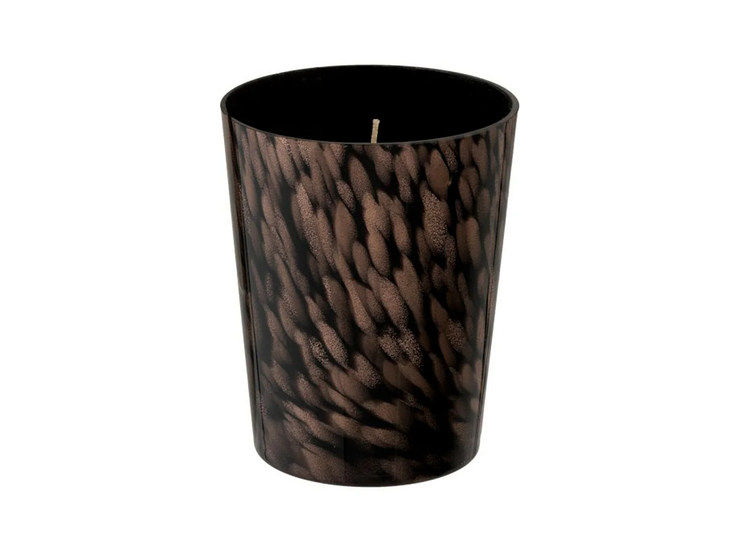 Bougie Parfumée "Bois de Santal" 16cm Noir & Or