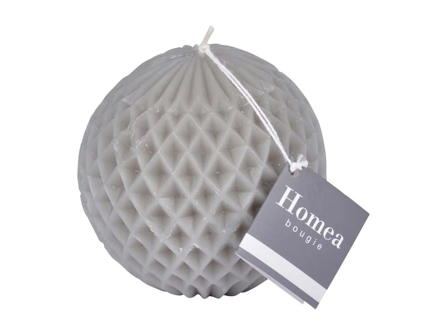 Bougie Déco "Tropical Fresh" 9cm Gris