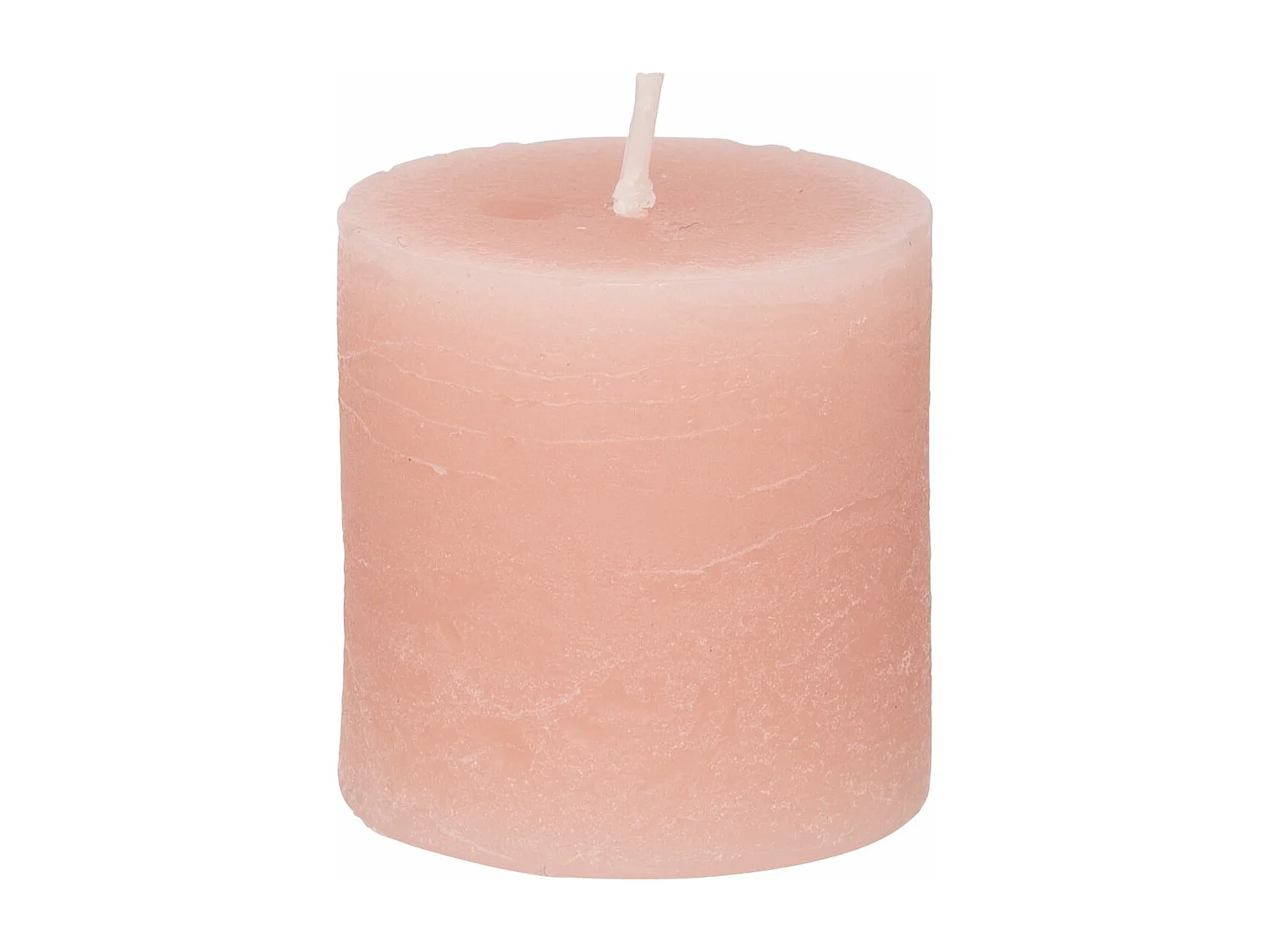 Lot de 4 Bougies Votives "Rustic" 4,5cm Rose Clair