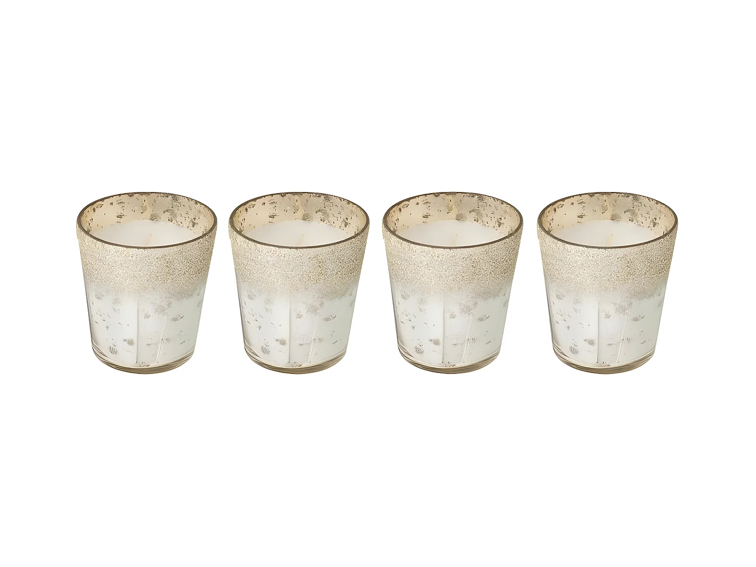 Lot de 4 Bougies Parfumées "Deluxe" 7cm Sugar Citrus