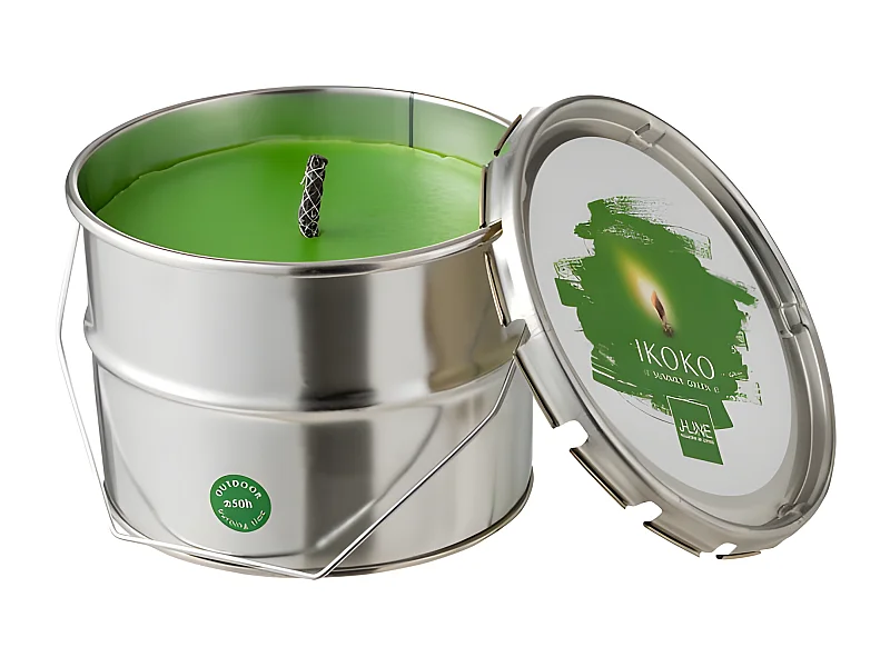 Bougie Parfumée "Ikoko Citronnelle" 18cm Vert