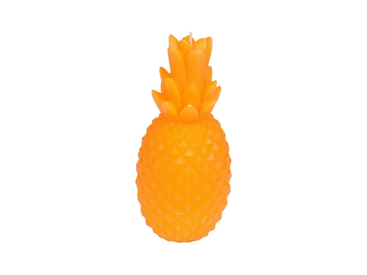 Bougie Déco "Ananas Tropical" 20cm Orange