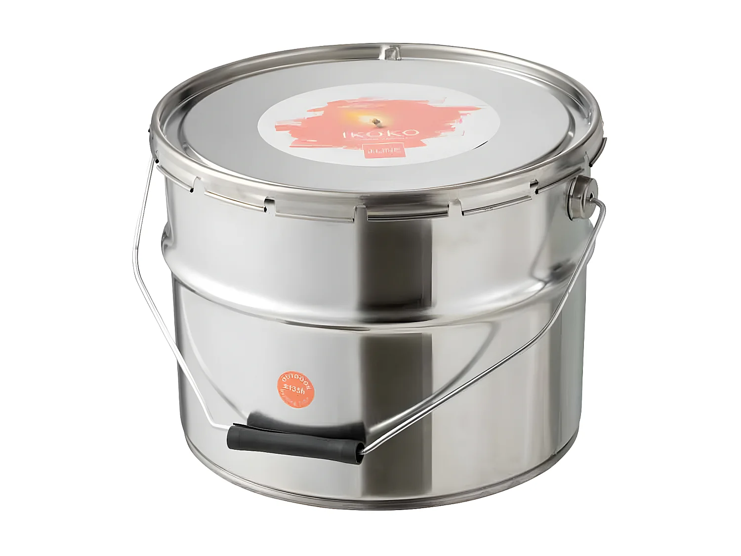 Candela da esterno in vaso di vernice albicocca 135H