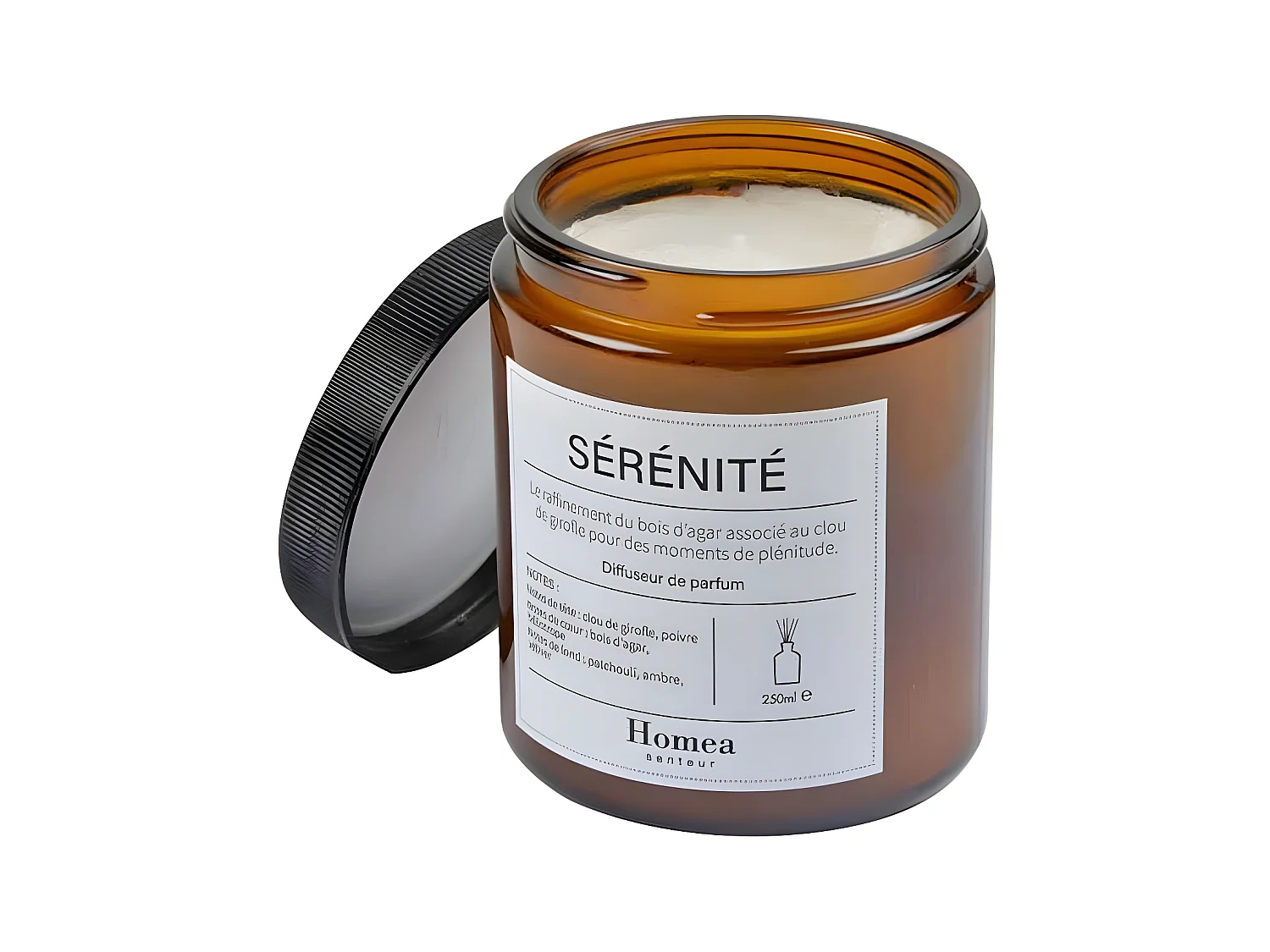 Bougie Verrine Parfumée "Apothicaire" 200g Sérénité