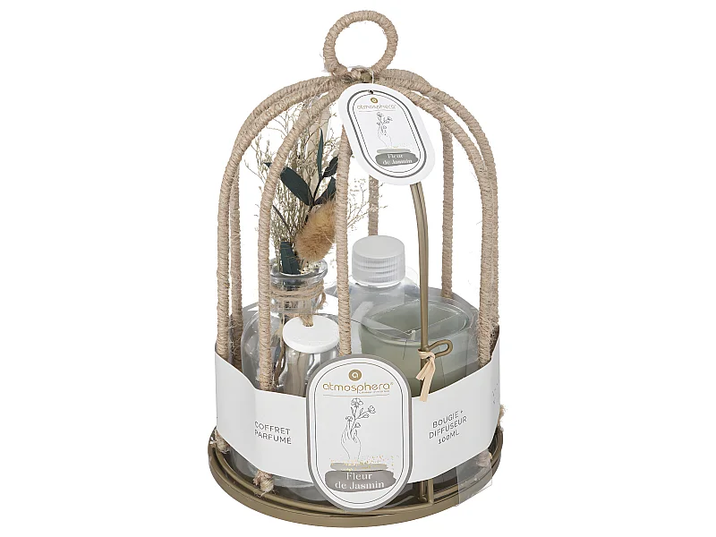 Coffret de Fragrances "Paola" 24cm Fleur de Jasmin