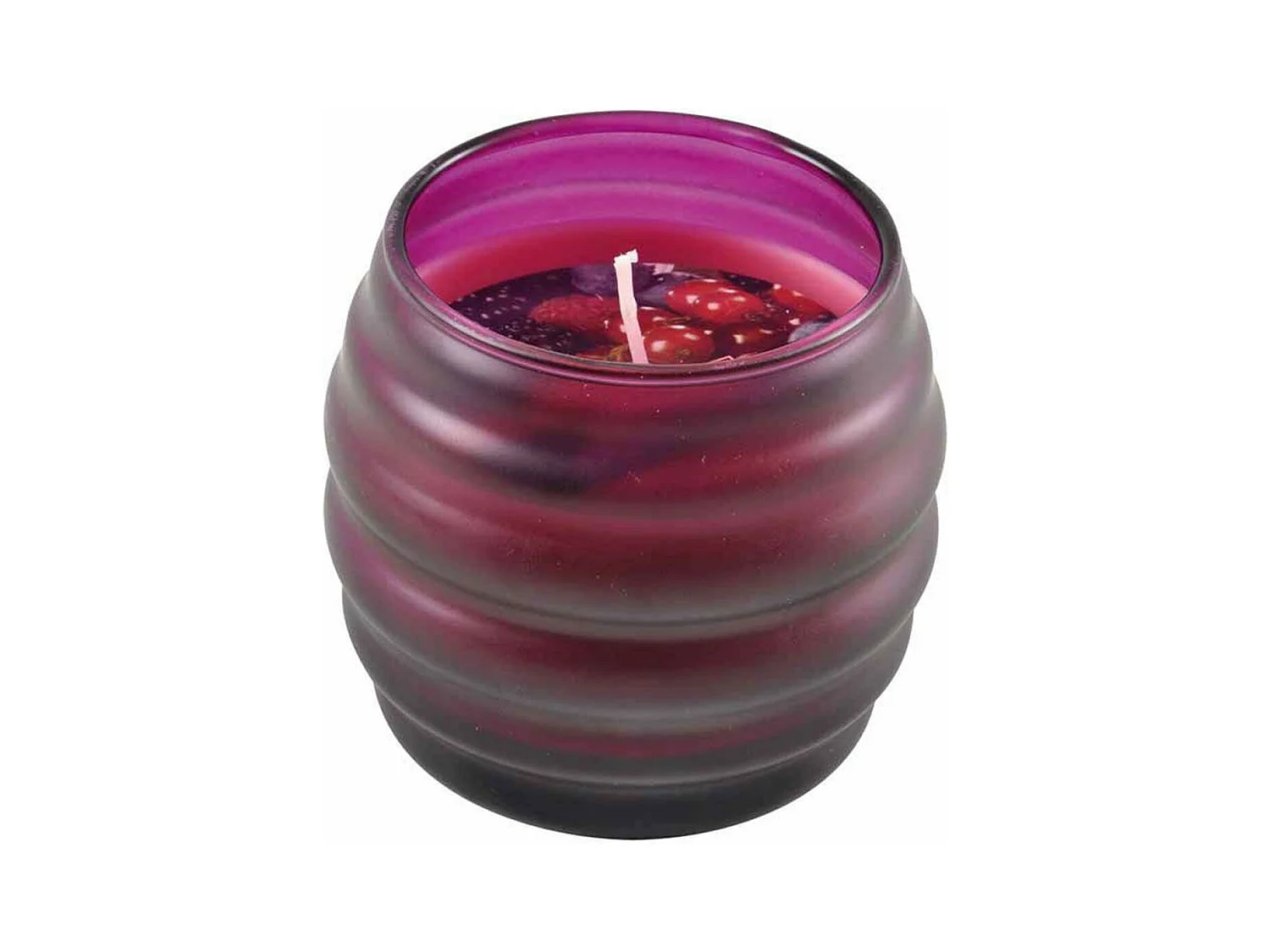 Bougie Verrine Parfumée "Opaque" 8cm Fruits Rouges