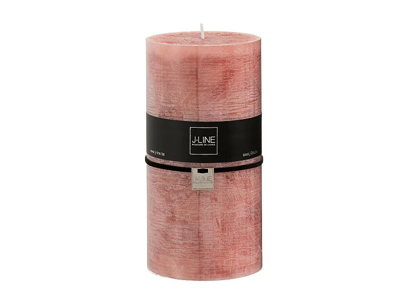 Bougie Cylindrique Déco "Junina" 20cm Terracotta