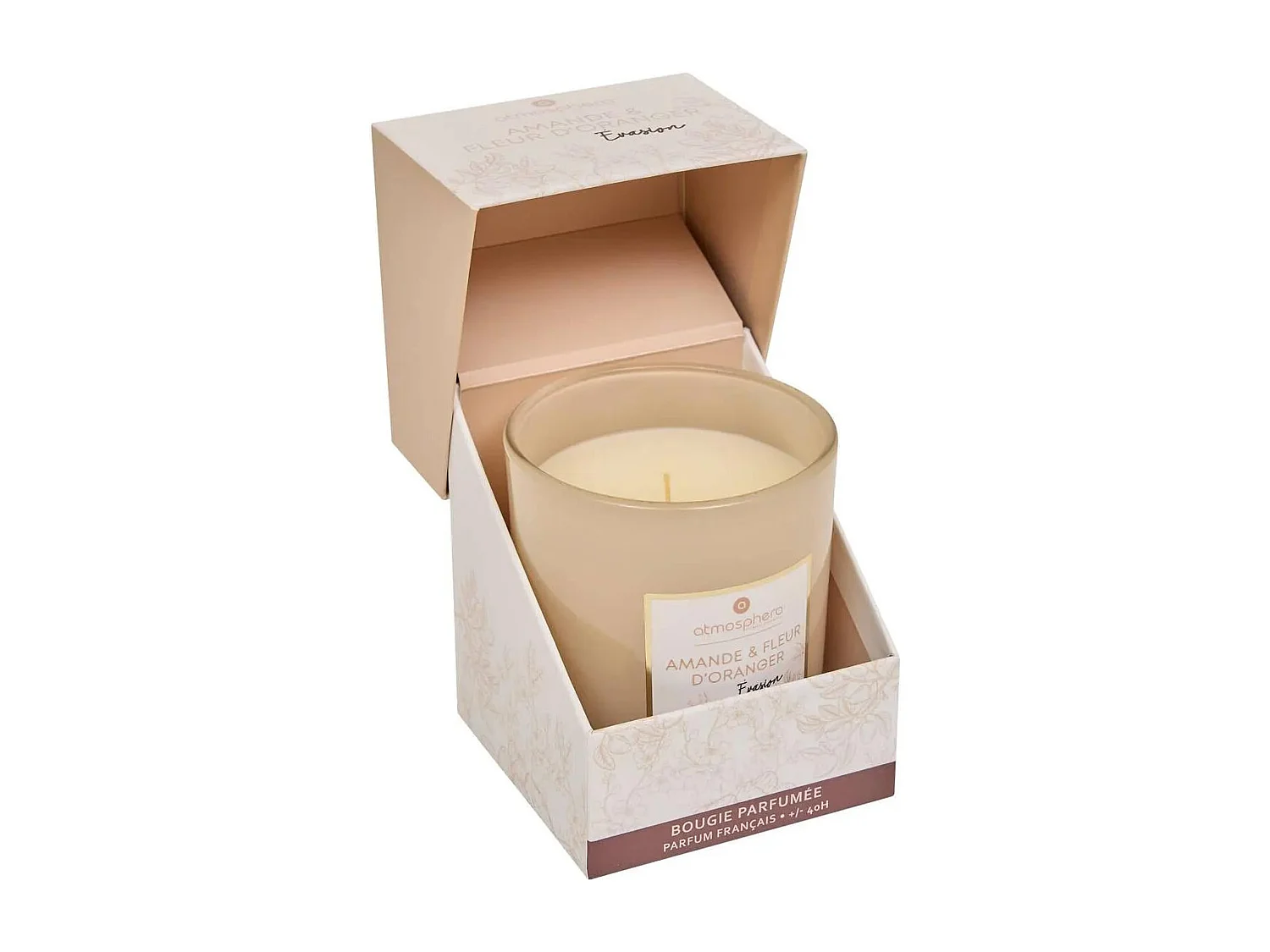 Bougie Parfumée "Mael" 190g Amande & Fleur d'Oranger