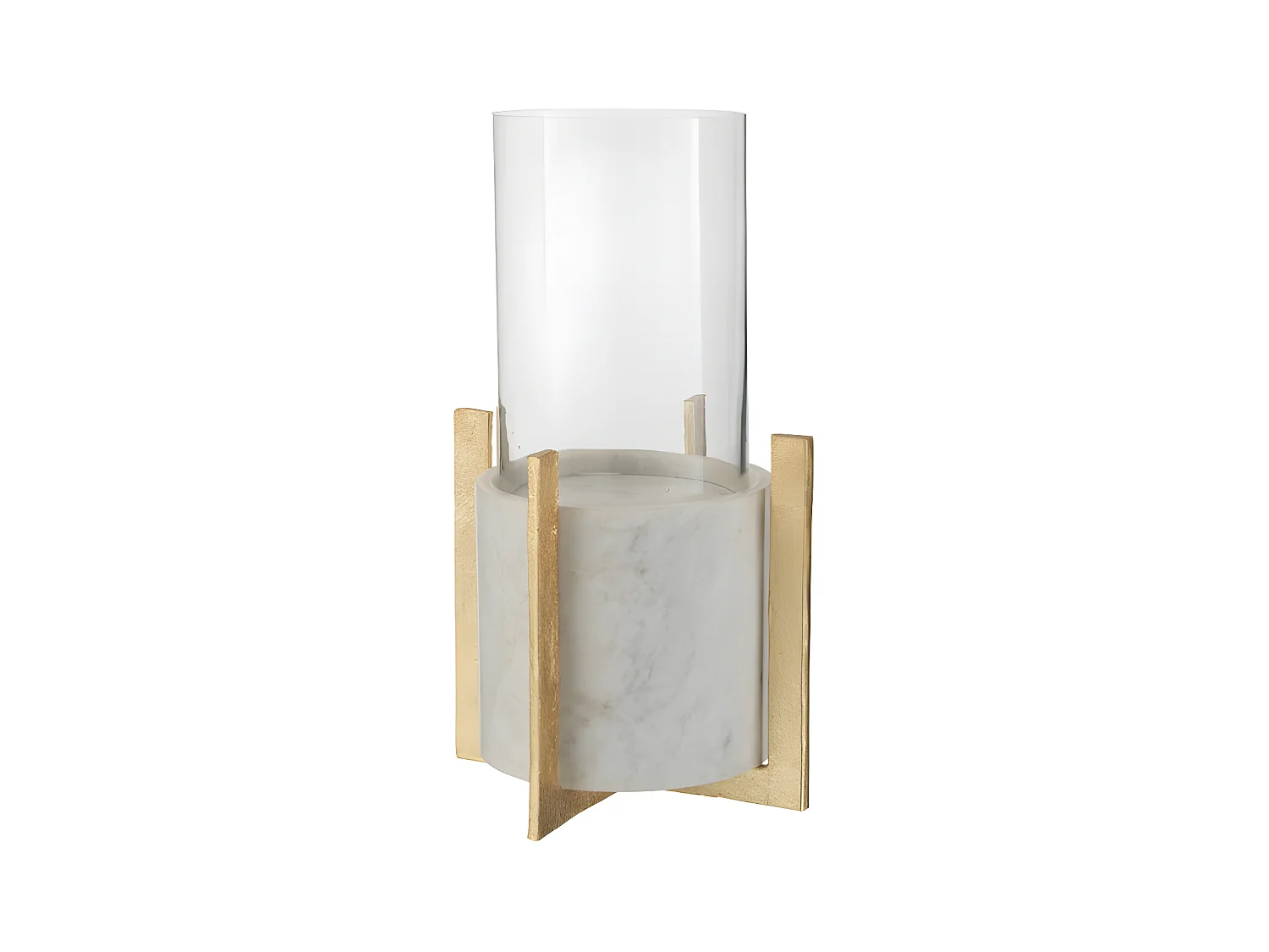 Photophore Design "Base Marbre" 38cm Gris