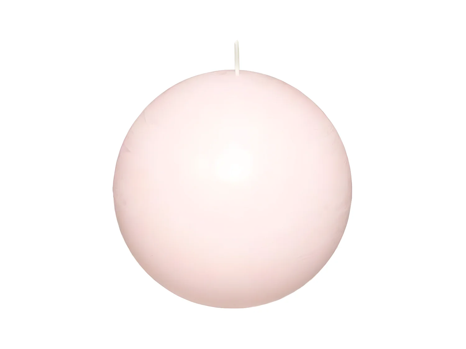 Bougie Boule "Rustic" 10cm Rose Clair