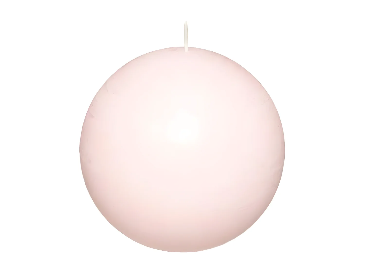 Bougie Boule "Rustic" 10cm Rose Clair