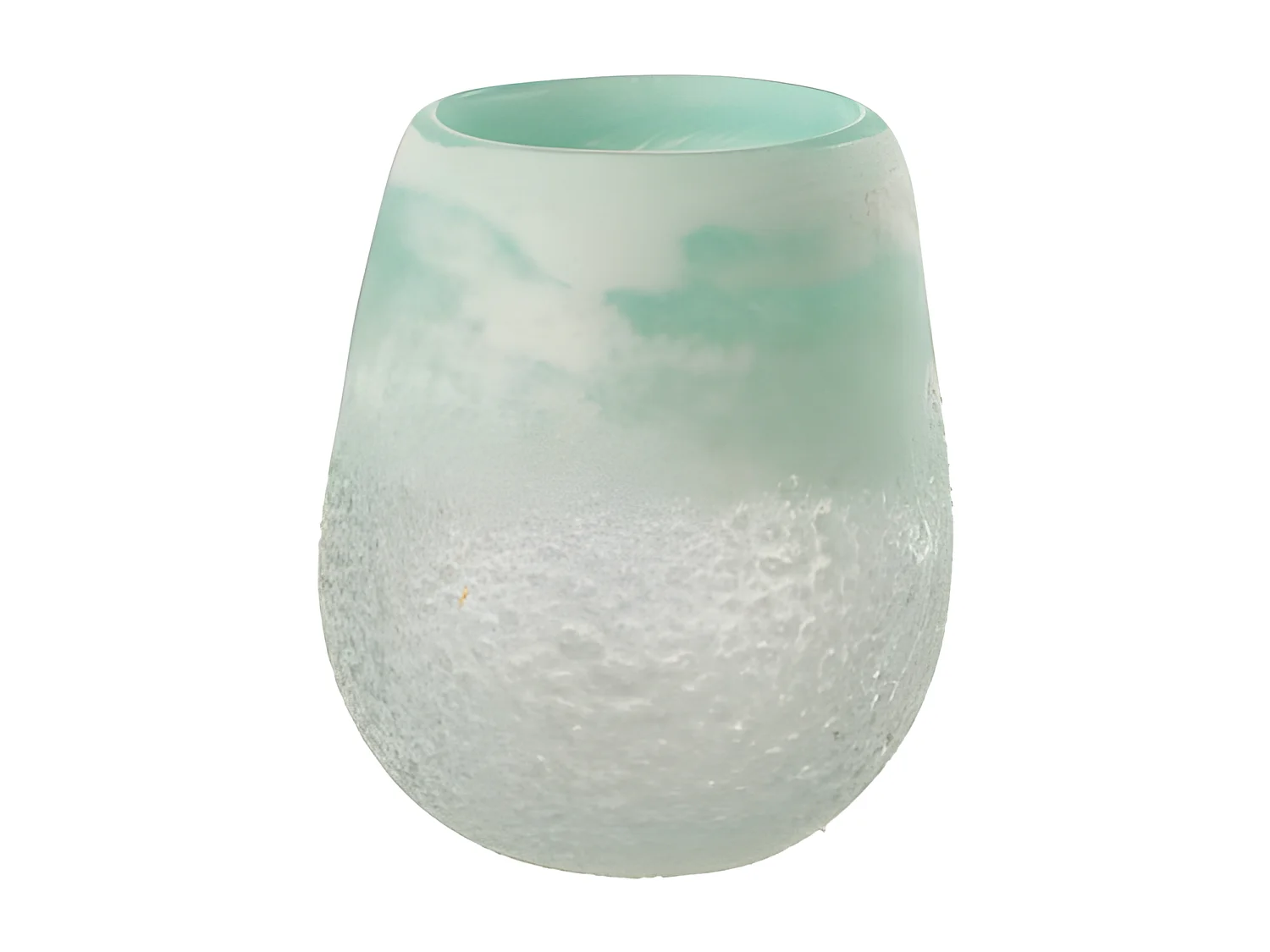 Portavelas de vidrio Azur 12.5x12.5x15 cm