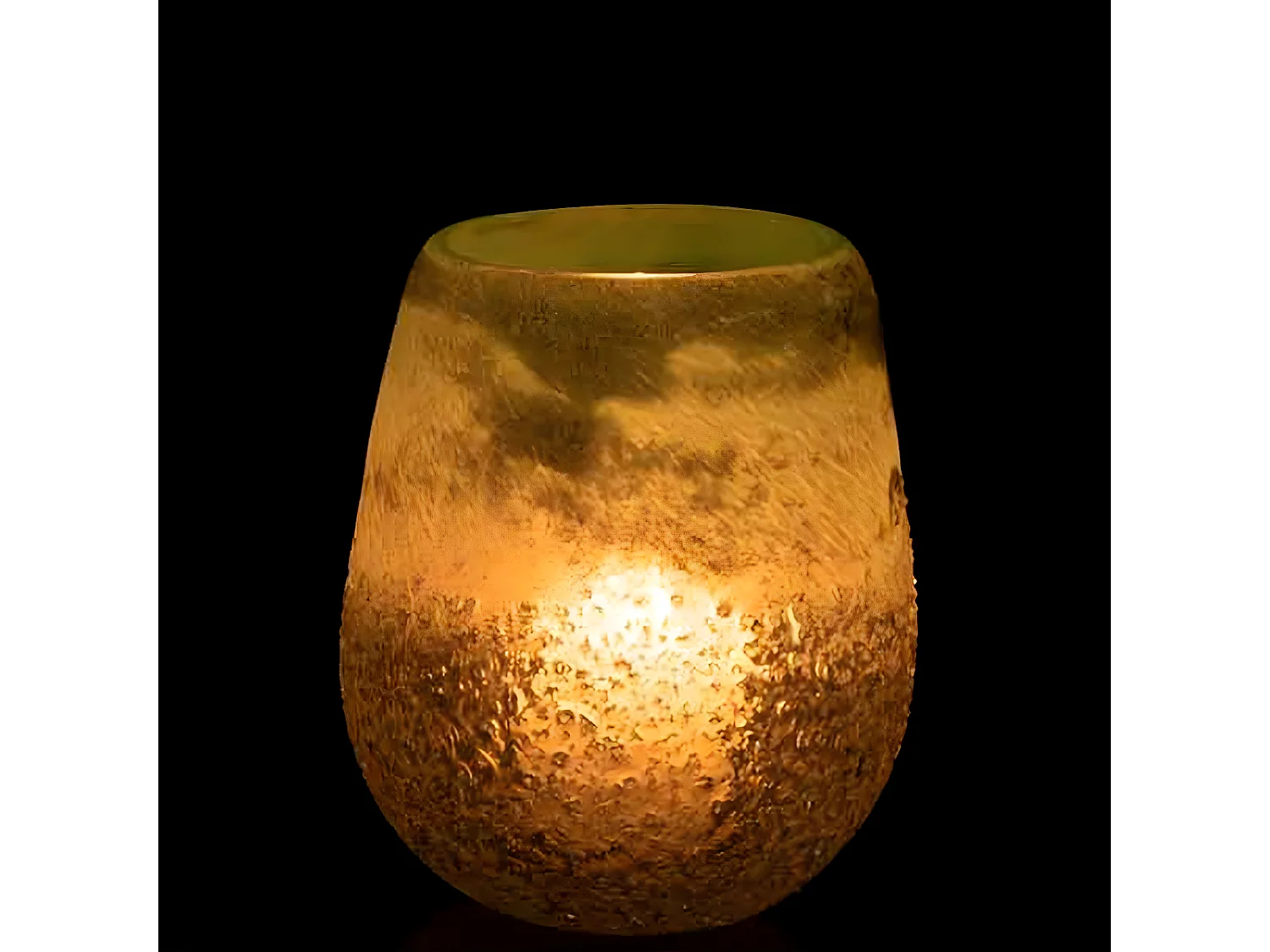 Portavelas de vidrio Azur 12.5x12.5x15 cm