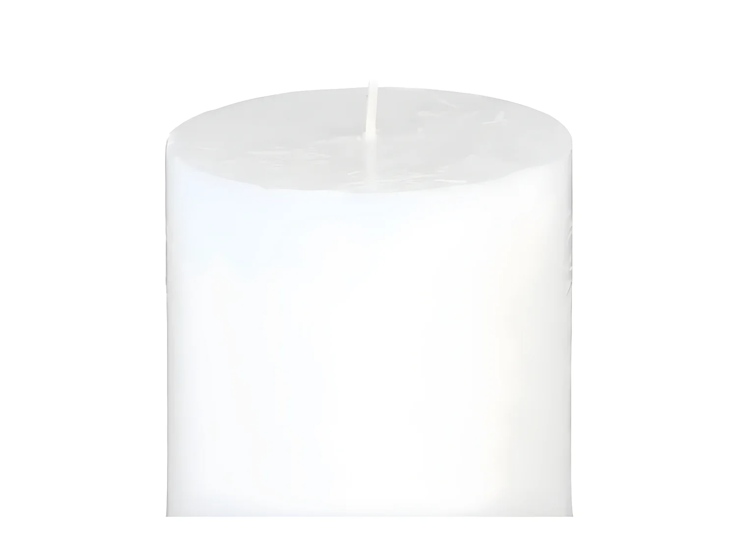 Bougie Cylindrique "Rustic" 14cm Blanc