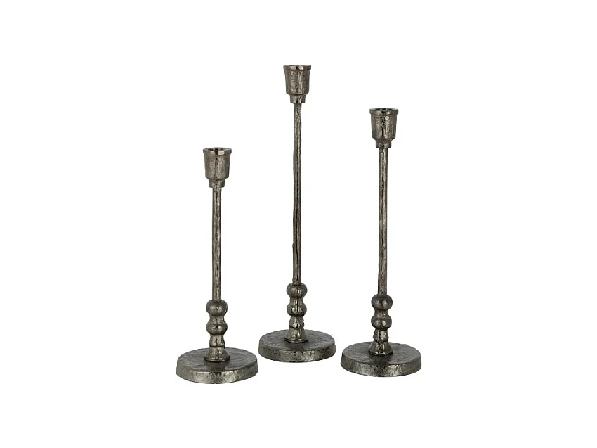 Lot de 3 Chandeliers Design "Becca" 40cm Noir