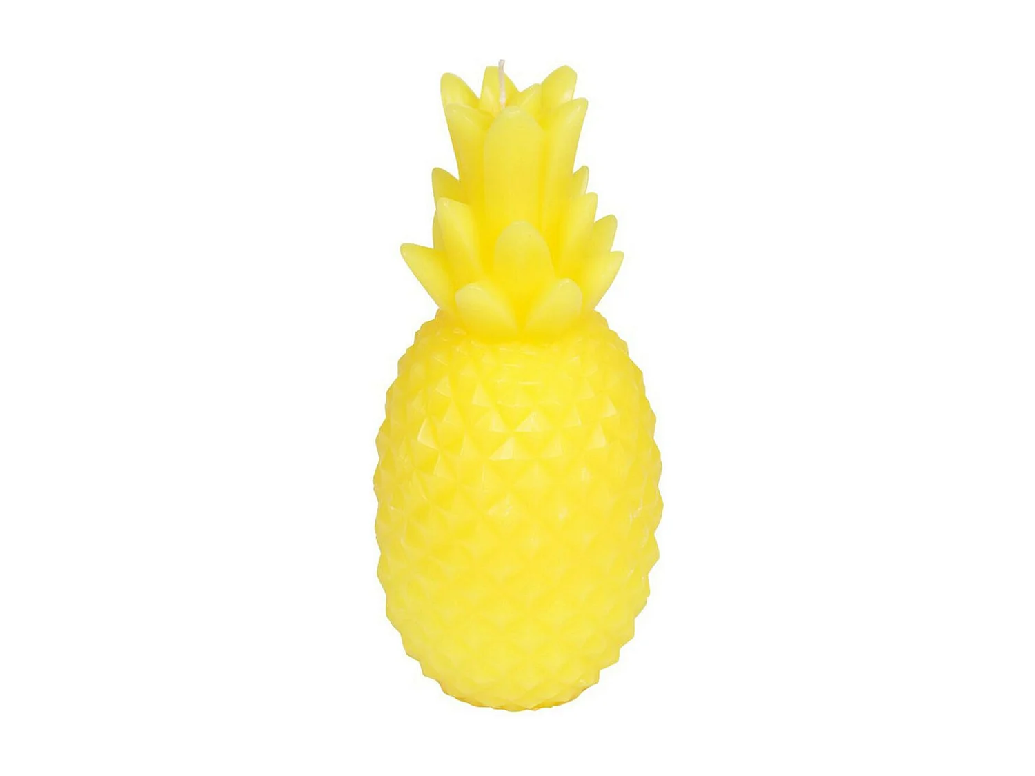 Bougie Déco "Ananas Tropical" 20cm Jaune