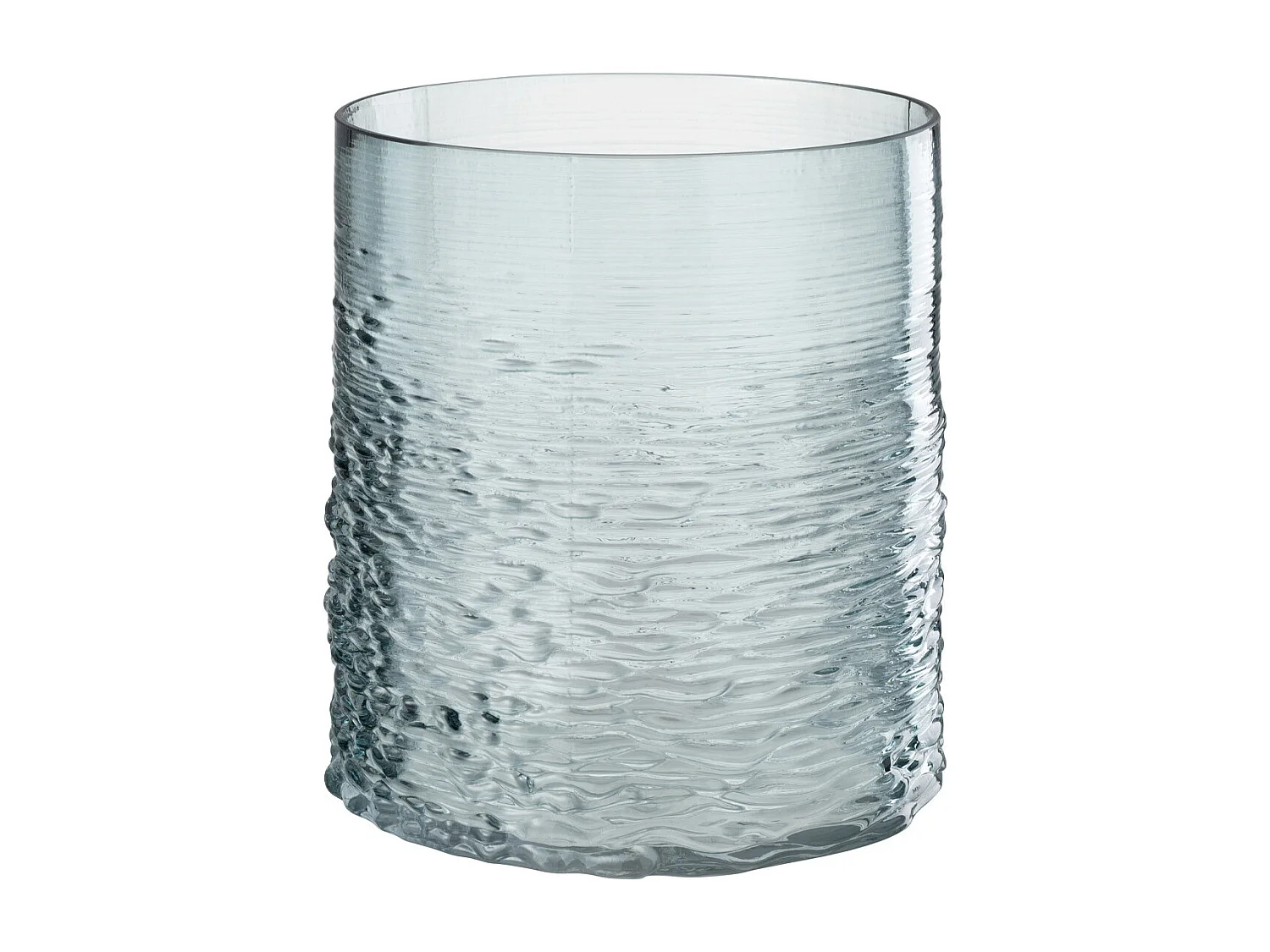Photophore en Verre Design "Sladia" 22cm Bleu