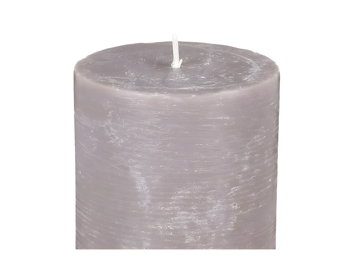 Bougie Cylindrique "Rustic" 14cm Taupe