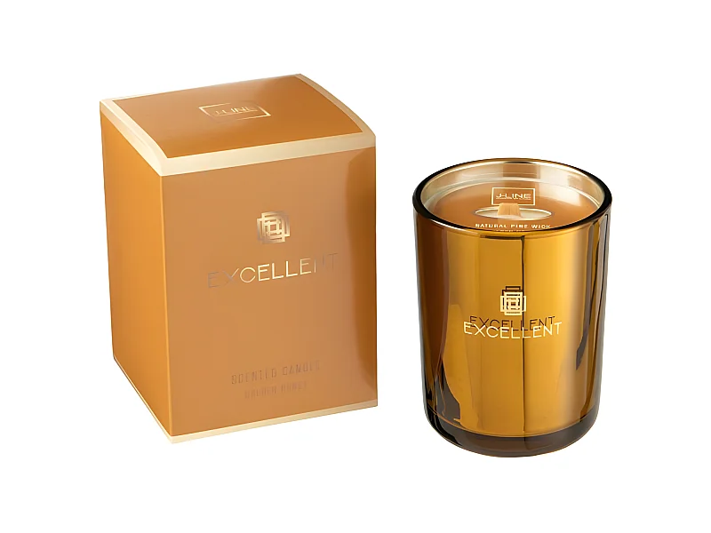 Bougie Parfumée "Excellent" 12cm Golden Honey Ocre