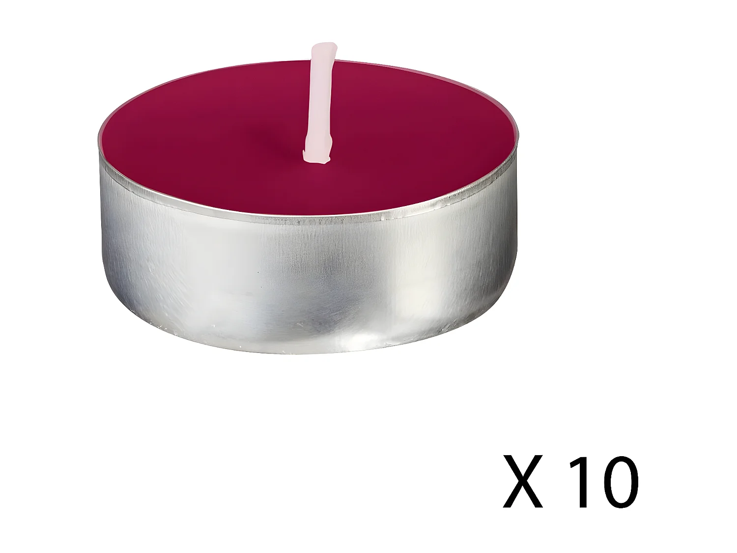 Lot de 30 Bougies Chauffe-Plat Parfumées 3,7cm Framboise