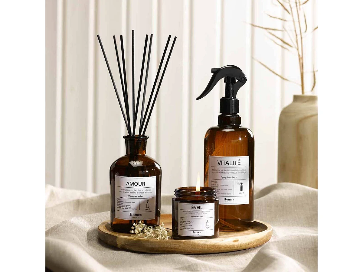Bougie Verrine Parfumée "Apothicaire" 200g Amour
