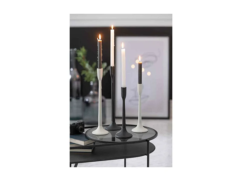 Chandelier en Métal "Limona" 41cm Blanc Mat