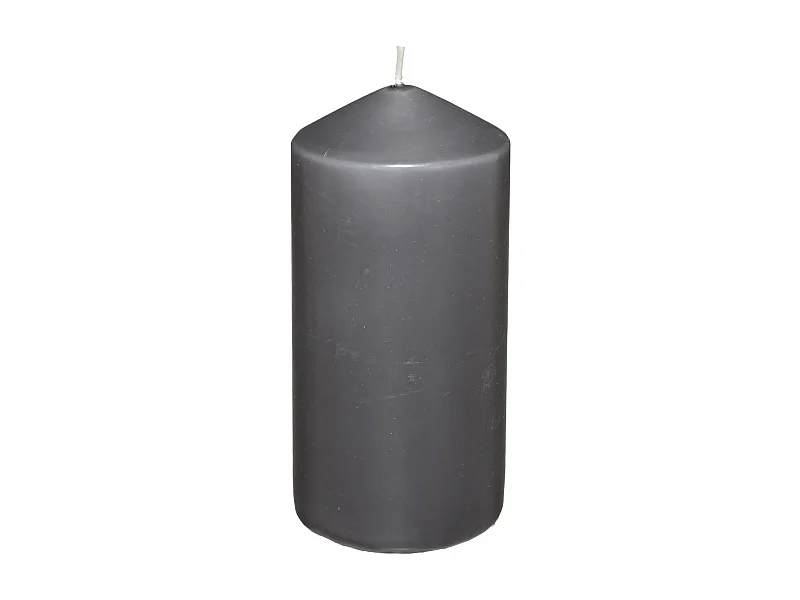 Bougie Ronde "Hugo" 14cm Gris