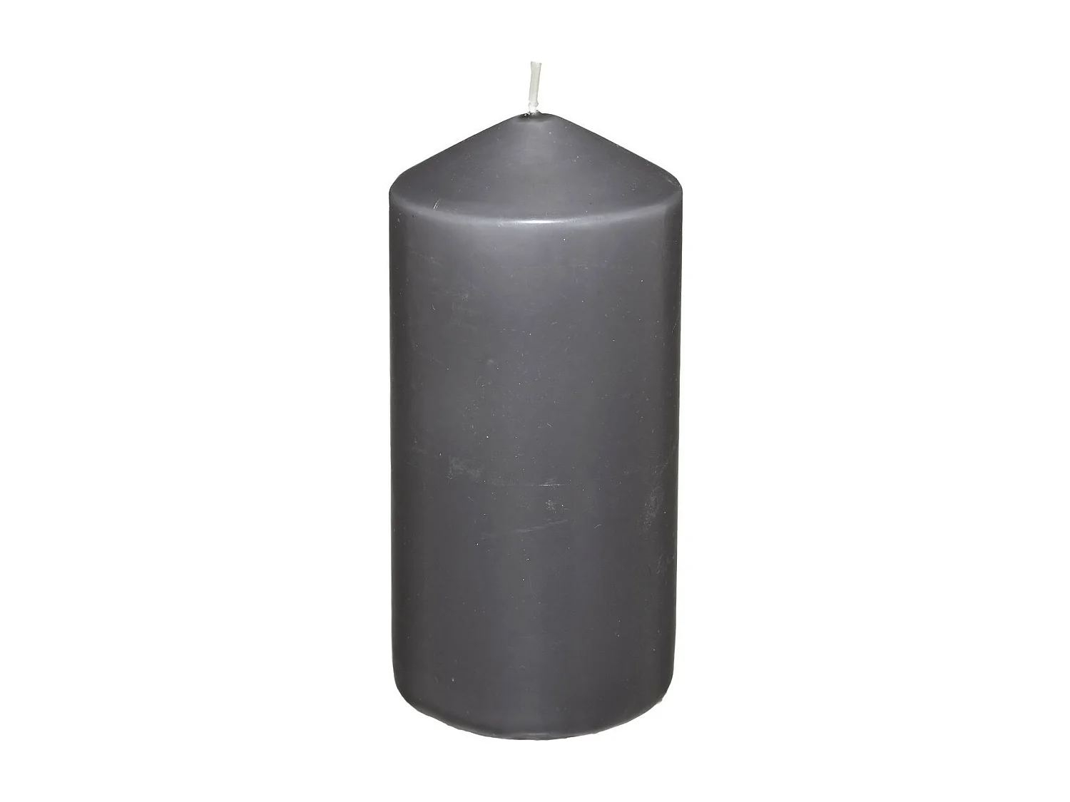 Bougie Ronde "Hugo" 14cm Gris