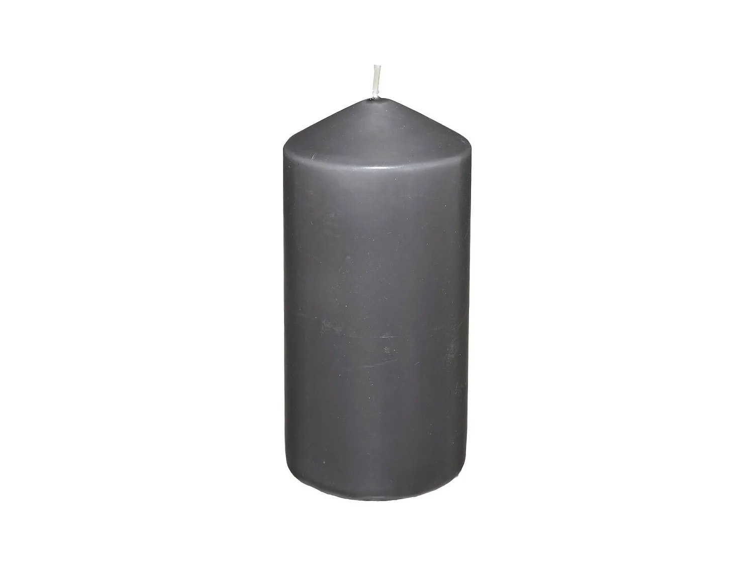 Bougie Ronde "Hugo" 14cm Gris