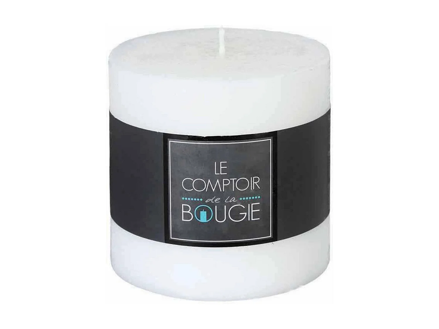 Bougie Cylindrique "Rustic" 10cm Blanc