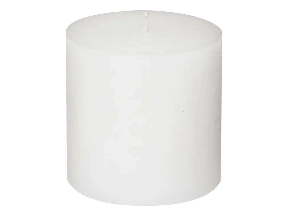 Bougie Cylindrique "Rustic" 10cm Blanc