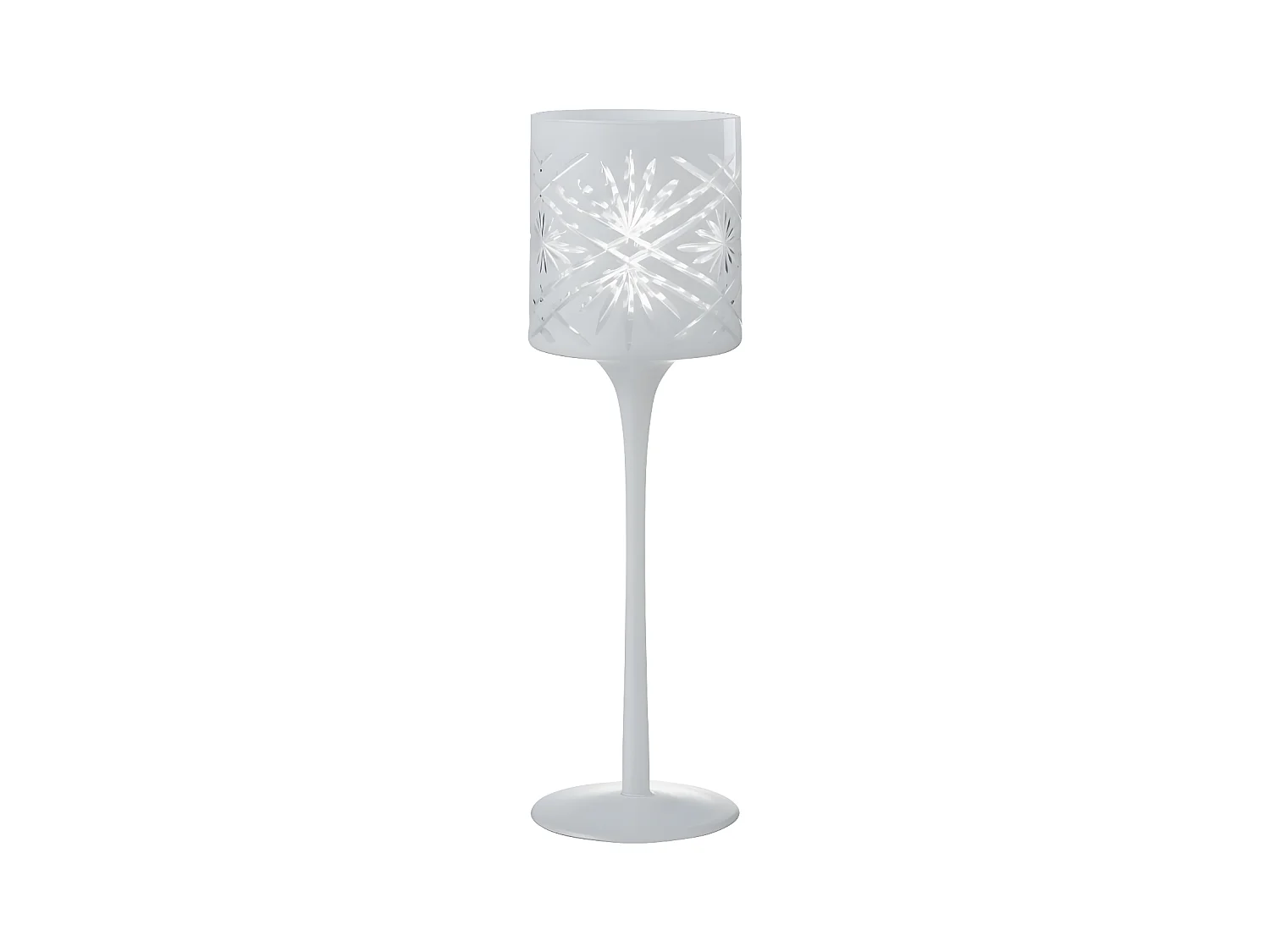 Photophore sur Pied Déco "Santorini" 30cm Blanc