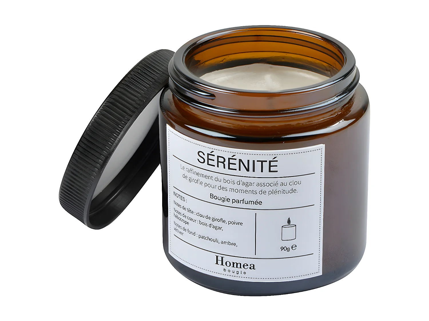 Bougie Verrine Parfumée "Apothicaire" 90g Sérénité