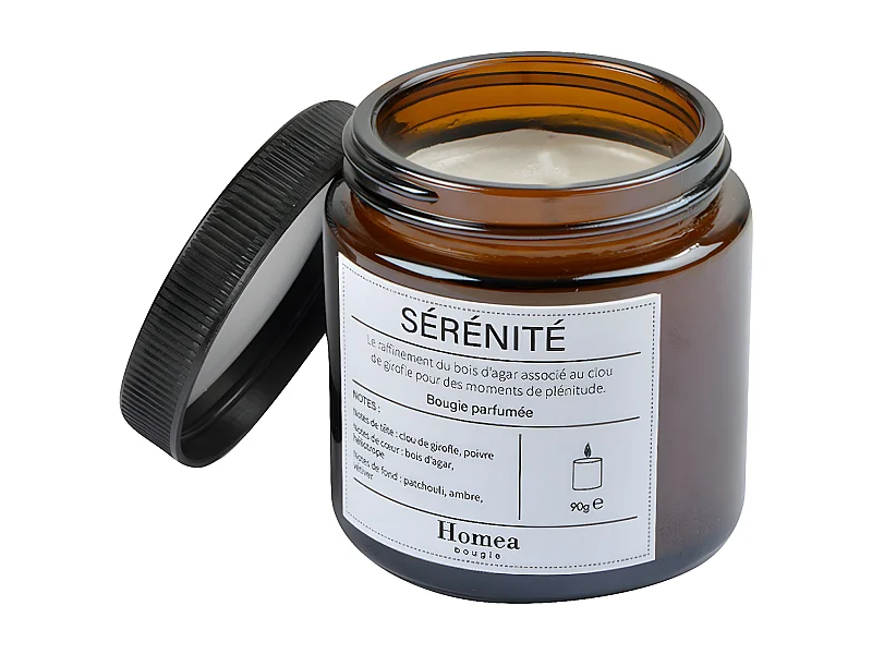 Bougie Verrine Parfumée "Apothicaire" 90g Sérénité
