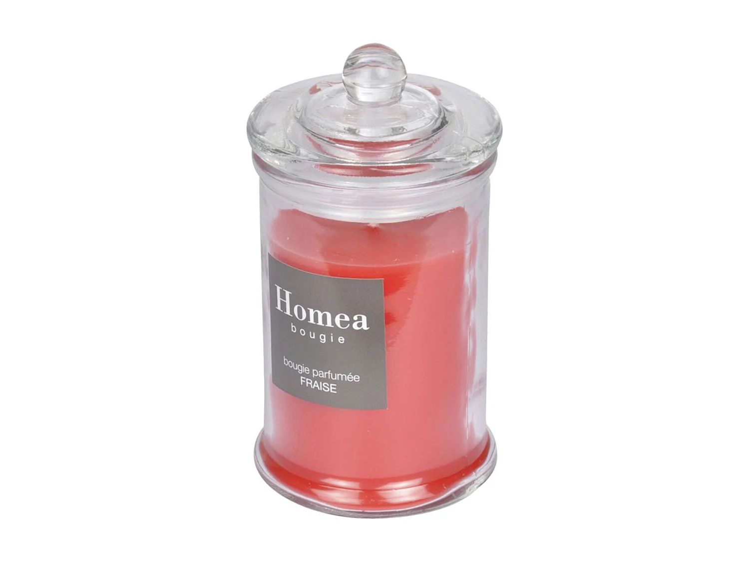 Bougie Parfumée Bocal "Essentiel" 15cm Fraise