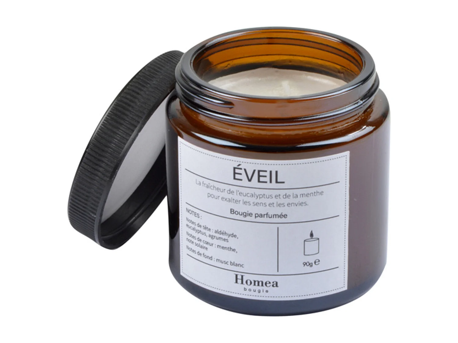 Bougie Verrine Parfumée "Apothicaire" 90g Éveil